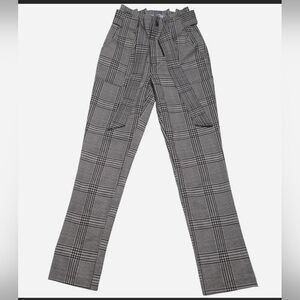 Women's Vylette Plaid Pants Paperbag Waist High-Waisted Size 0